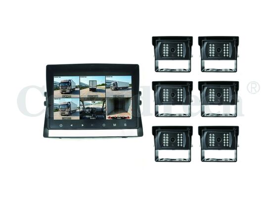 قیمت خوب سیستم نظارت 6 کانال هوش مصنوعی خودرو با 10.1 اینچ HD IPS LCD و ضبط کارت SD 512GB برای امنیت ناوگان آنلاین